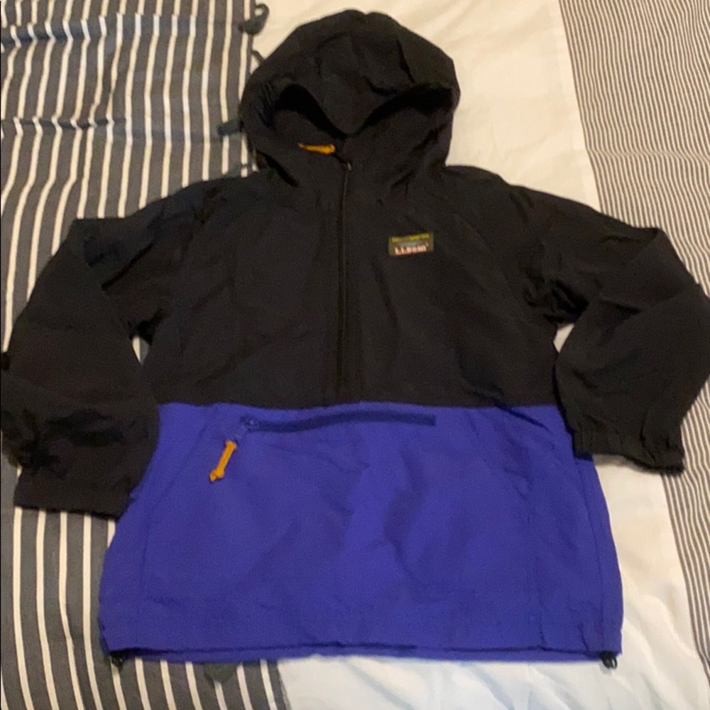 Kids LL Bean Anorak Pull over Jacked hooded